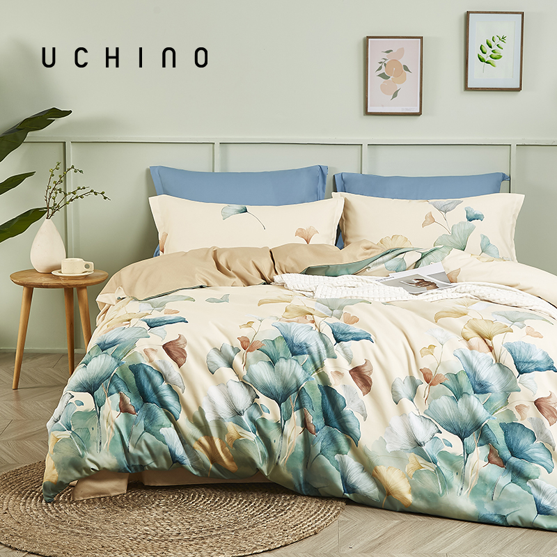 HU-HY04D16 银杏满园床品四件套 